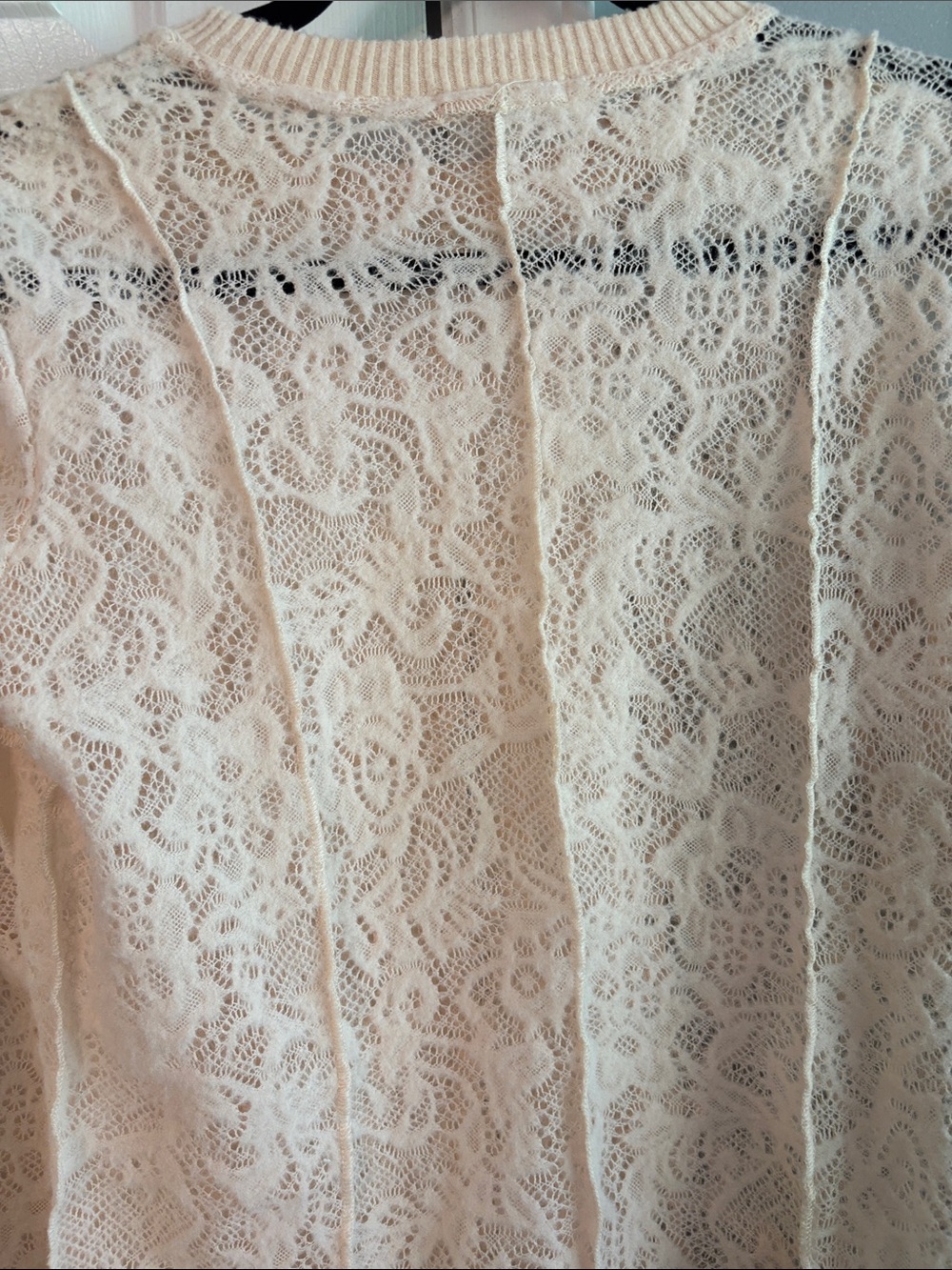 gimmicks by BKE Cream Lace Long-Sleeve Sweatshirt - Picture 8 of 12